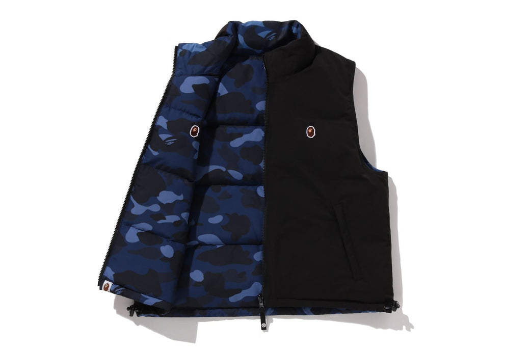 COLOR CAMO REVERSIBLE DOWN VEST | bape.com