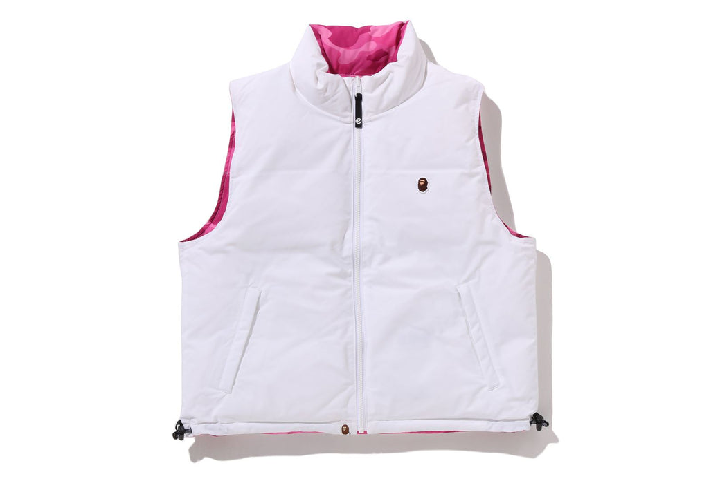 COLOR CAMO REVERSIBLE DOWN VEST | bape.com