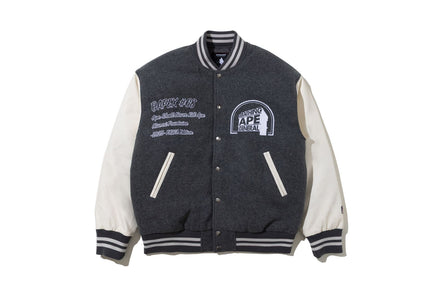 【 BAPE BY KAZUKI KURAISHI 】MULTI LOGO VARSITY DOWN JACKET