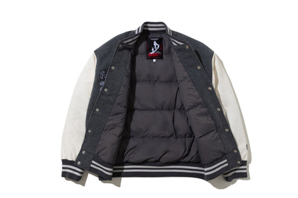 【 BAPE BY KAZUKI KURAISHI 】MULTI LOGO VARSITY DOWN JACKET