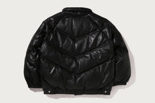 LEATHER B BOY DOWN JACKET