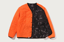 COLOR CAMO STA QUILTING REVERSIBLE LIGHT DOWN JACKET
