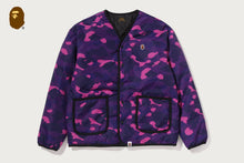COLOR CAMO STA QUILTING REVERSIBLE LIGHT DOWN JACKET