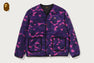 COLOR CAMO STA QUILTING REVERSIBLE LIGHT DOWN JACKET