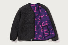 COLOR CAMO STA QUILTING REVERSIBLE LIGHT DOWN JACKET