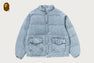 LINE CAMO JACQUARD DENIM CLASSIC DOWN JACKET
