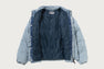 LINE CAMO JACQUARD DENIM CLASSIC DOWN JACKET