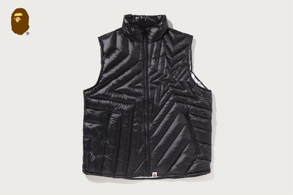 MEGA BAPE STA QUILTED LIGHT DOWN VEST