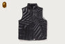 MEGA BAPE STA QUILTED LIGHT DOWN VEST