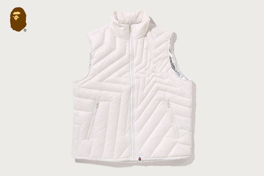 MEGA BAPE STA QUILTED LIGHT DOWN VEST