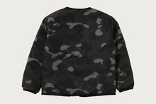 COLOR CAMO STA QUILTING REVERSIBLE LIGHT DOWN JACKET