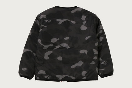 COLOR CAMO STA QUILTING REVERSIBLE LIGHT DOWN JACKET