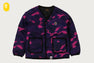COLOR CAMO STA QUILTING REVERSIBLE LIGHT DOWN JACKET
