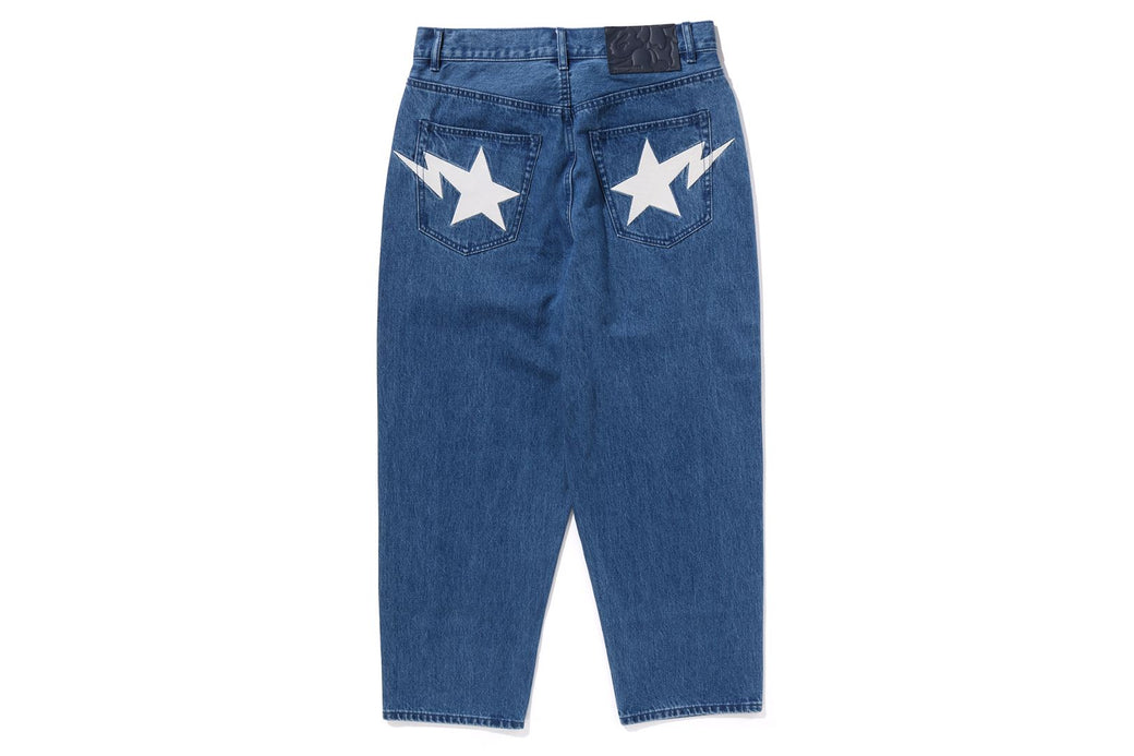 METAL LOGO PIN DENIM PANTS | bape.com