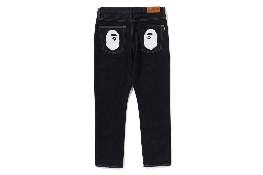 APE HEAD DENIM PANTS