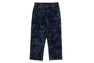 FLORAL CAMO JACQUARD RELAXED FIT 13OZ DENIM WORK PANTS