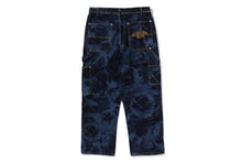 FLORAL CAMO JACQUARD RELAXED FIT 13OZ DENIM WORK PANTS