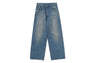 STONE WASHED DENIM PANTS