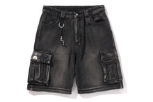 BAPE BLACK CARGO RIDER BIKER JEANS