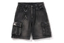 BAPE BLACK CARGO RIDER BIKER JEANS