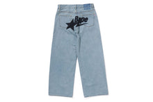 BAPE STA EMBROIDERY BAGGY DENIM PANTS