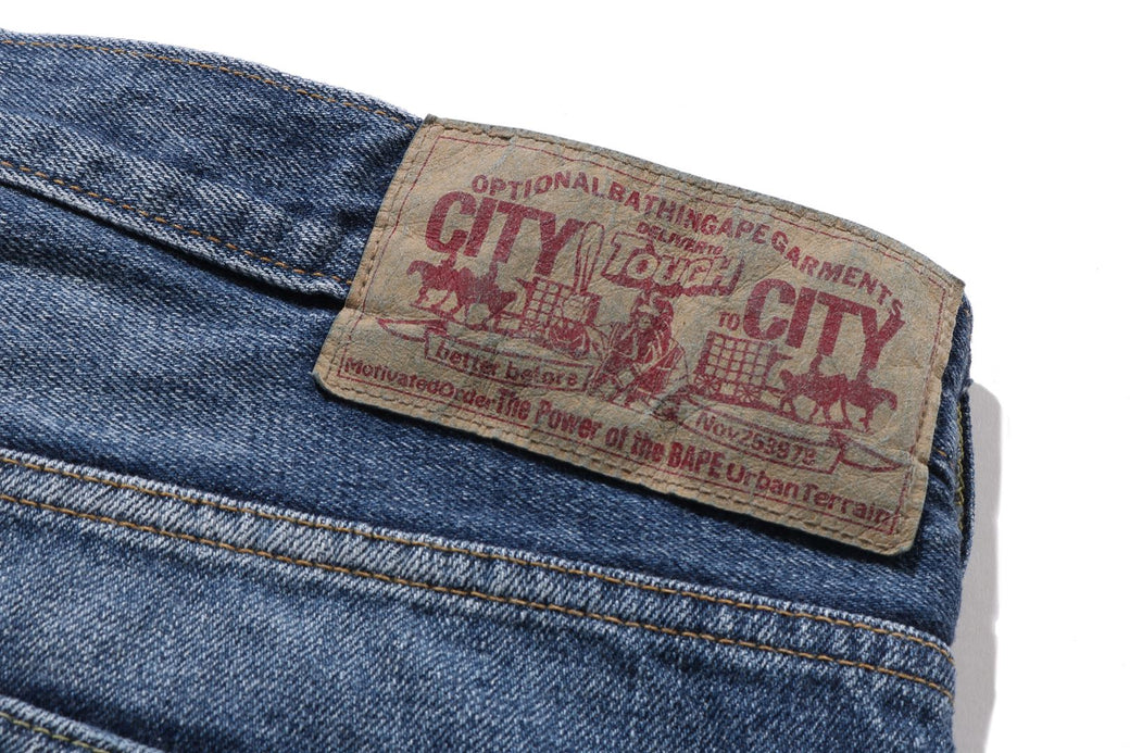 1999 TYPE-02 DAMAGED DENIM PANTS | bape.com