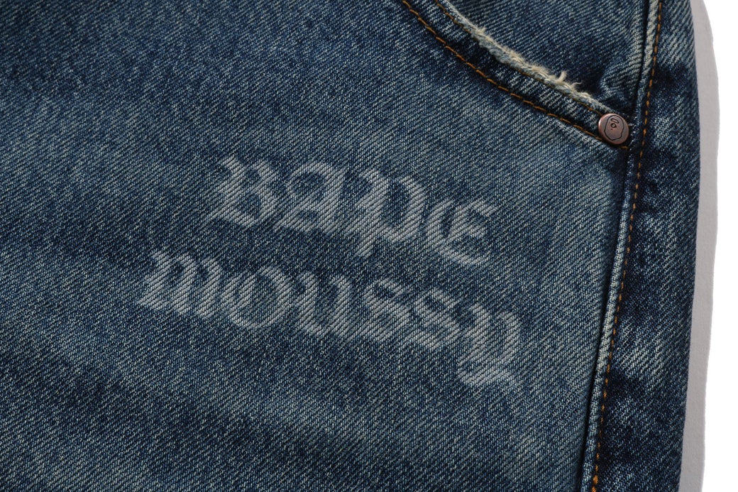 MOUSSY A BATHING APE CURVE ストレート size 0 BAPE X MOUSSY 】CURVE STRAIGHT | bape.com