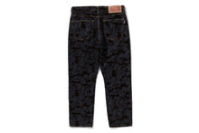 CAMO FLOCKED RELAXED FIT 13 OZ DENIM PANTS
