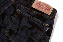 CAMO FLOCKED RELAXED FIT 13 OZ DENIM PANTS