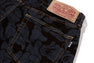 CAMO FLOCKED RELAXED FIT 13 OZ DENIM PANTS