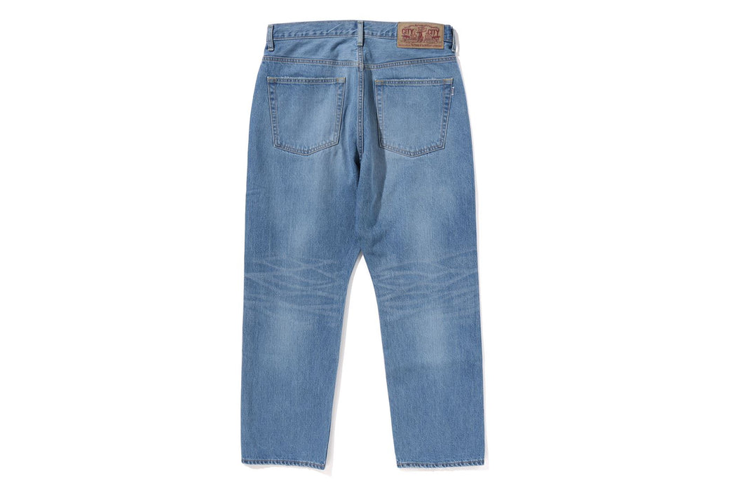 SHARK LOOSE FIT 13 OZ DENIM PANTS | bape.com