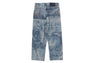 OVERALL LASERED RELAXED FIT 13 OZ DENIM PANTS