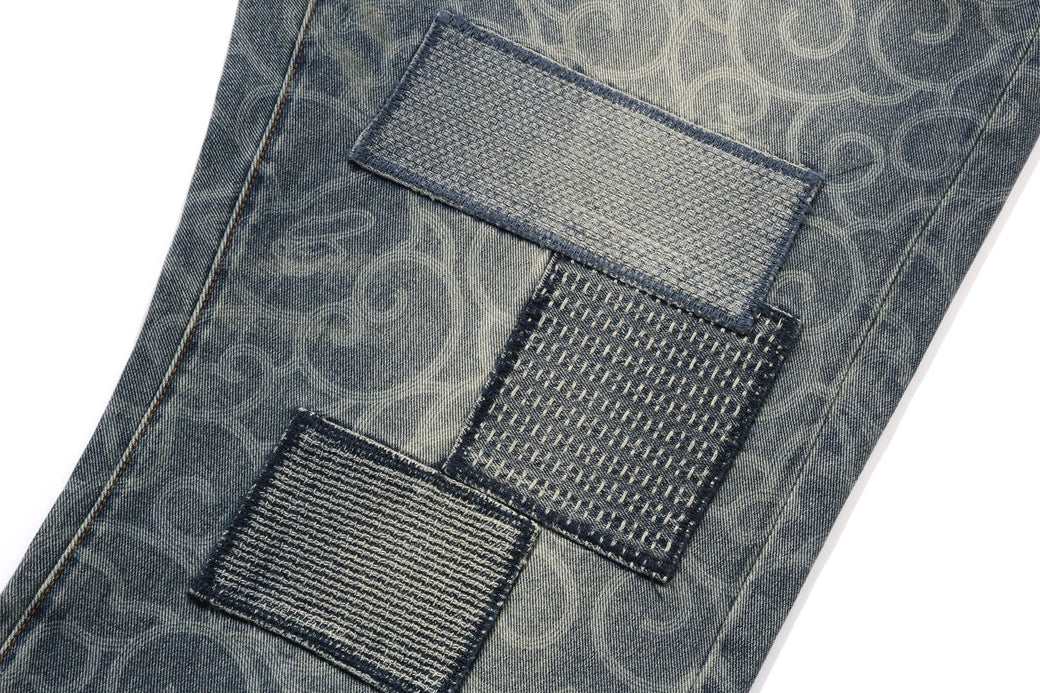 【最終価格】24SS SEE SEE DENIM PANTS 10oz Denim Drawstring Pants with White Stitching(S INDIGO
