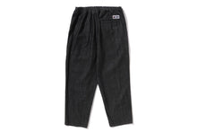 ONE POINT 1 PLEAT ELASTICATED DENIM PANTS