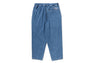 ONE POINT 1 PLEAT ELASTICATED DENIM PANTS