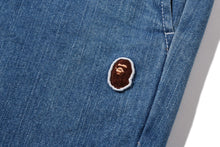 ONE POINT 1 PLEAT ELASTICATED DENIM PANTS