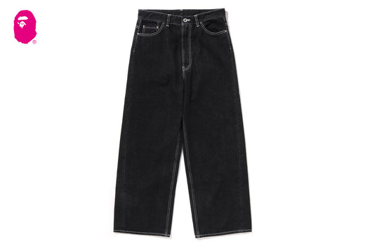 【A BATHING APE】CHAMPION LOGO 12 OZ DENIM PANTS 要在庫確認 CHAMPION LOGO 12 OZ DENIM PANTS | bape.com
