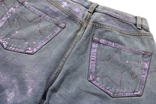 FOIL WASHED ONE POINT RELAXED FIT DENIM PANTS