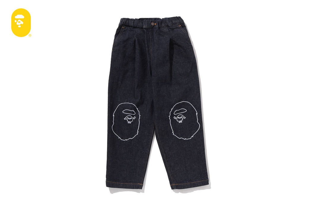 APE HEAD 10 OZ STRETCH DENIM PANTS | bape.com