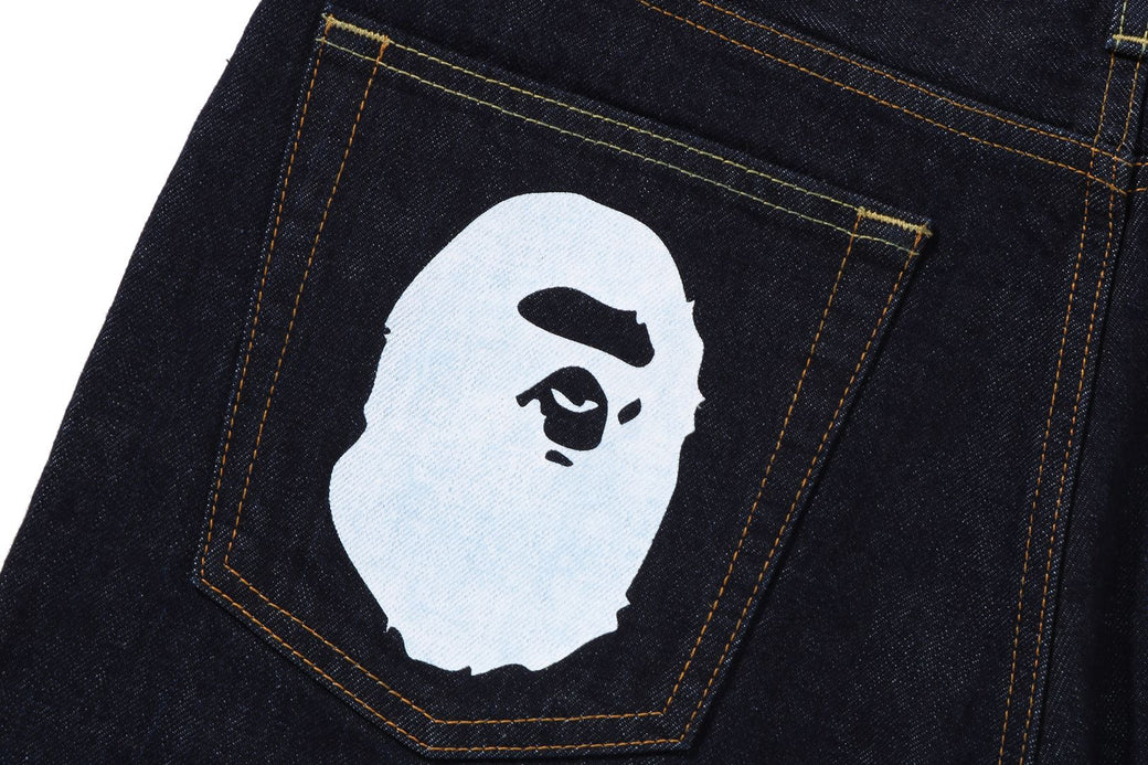 APE HEAD DENIM PANTS | bape.com