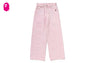 CRYSTAL STONE BAPE STA LOGO BAGGY DENIM PANTS