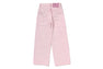 CRYSTAL STONE BAPE STA LOGO BAGGY DENIM PANTS