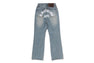 A BATHING APE LOGO BOOTCUT DENIM PANTS