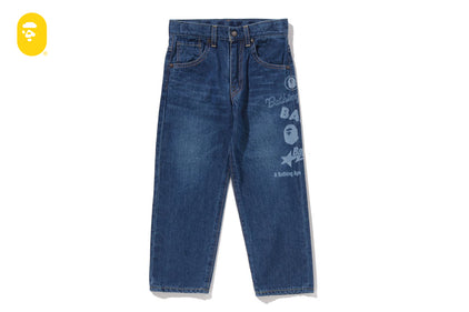 BAPE MULTI GRAPHICS 10 OZ DENIM PANTS