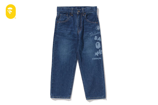 BAPE MULTI GRAPHICS 10 OZ DENIM PANTS
