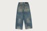 BAPE BLACK HEAVY WASHED JEANS