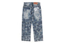 SOLID CAMO JACQUARD DENIM PANTS
