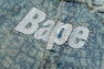 MULTI LOGO DENIM FLARED PANTS