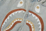 SHARK EMBROIDERY SUPER WIDE DENIM PANTS