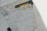MULTI LOGO WIDE DENIM PANTS